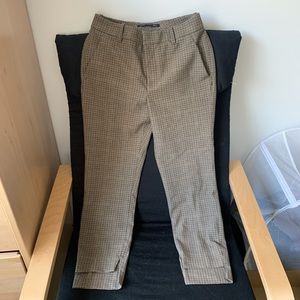 Zara Women Patterned Dress Pants